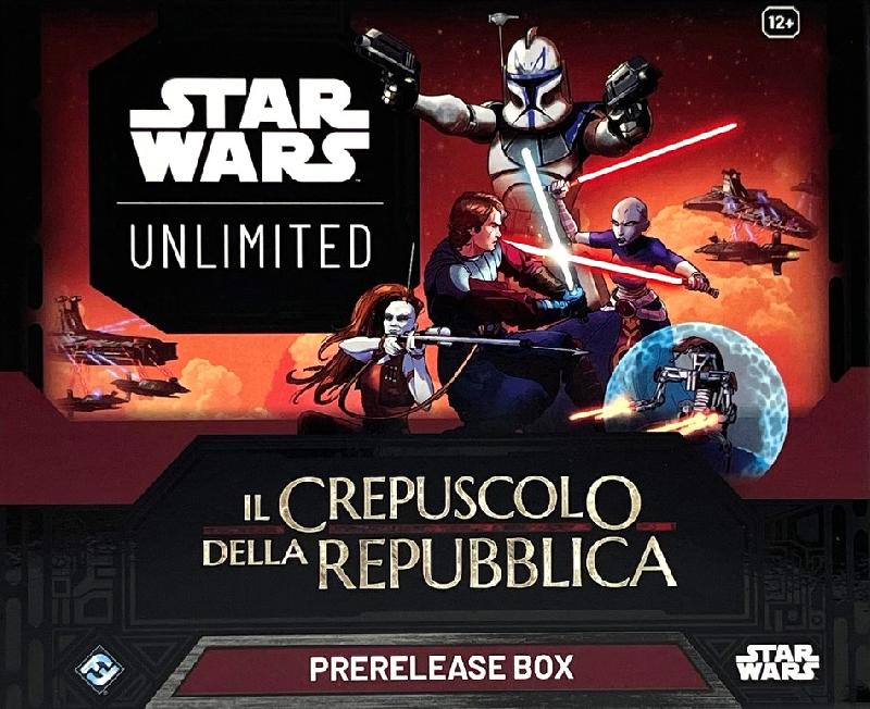 Star Wars Unlimited Crepuscolo della Repubblica Prerelease Box